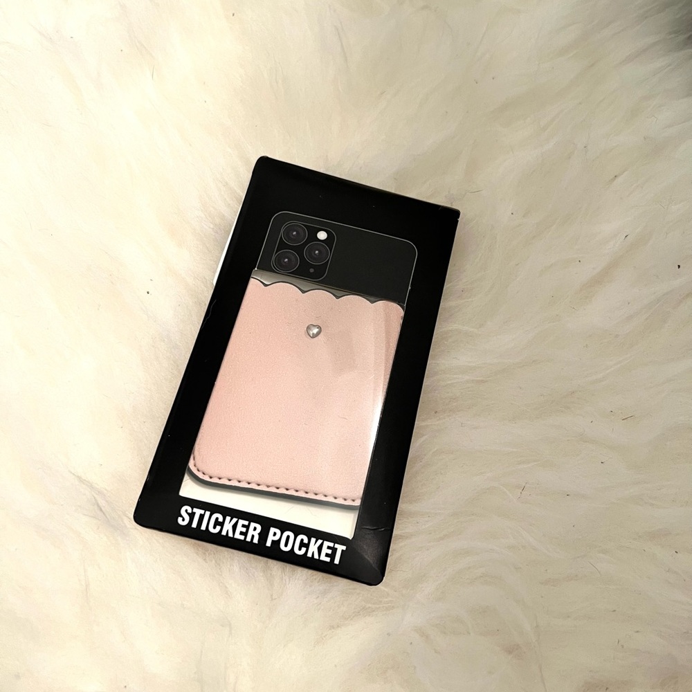 Pink tech pocket for phone case